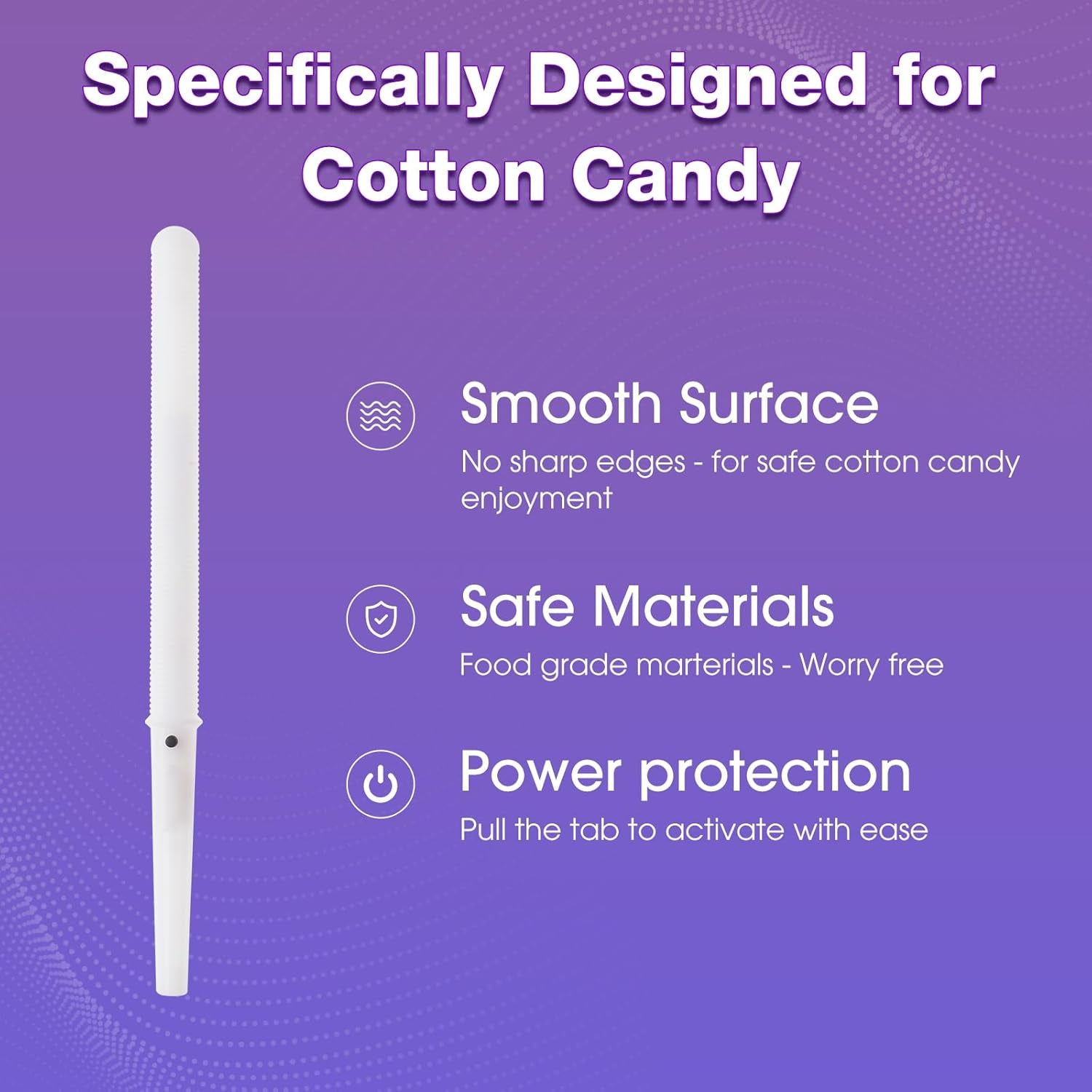 50 Pcs LED Cotton Candy Cones - Glowing Cotton Candy Sticks for Parties - Reusable & Waterproof Cotton Candy Holders - Vibrant Colors for Christmas, Birthdays & Events